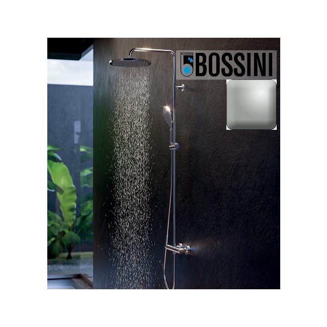 Mitigeur kit colonne de douche murale thermostatic nickel satiné Apice - Bossini L10505094