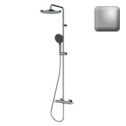 Mitigeur kit colonne de douche murale thermostatic nickel satiné Apice - Bossini L10505094
