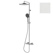 Mitigeur kit colonne de douche murale blanc mat Apice - Bossini L10506045