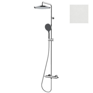 Mitigeur kit colonne de douche murale blanc mat Apice - Bossini L10506045