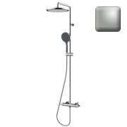 Mitigeur kit colonne de douche murale nickel satiné Apice - Bossini L10506094