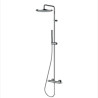 Mitigeur kit colonne de douche murale chromé thermostatique Apice - Bossini L10507030