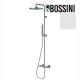 Mitigeur kit colonne de douche murale blanc mat thermostatique Apice - Bossini L10507045