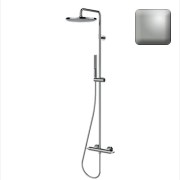 Mitigeur kit colonne de douche murale nickel satiné thermostatique Apice - Bossini L10507094