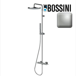 Mitigeur kit colonne de douche murale nickel satiné thermostatique Apice - Bossini L10507094