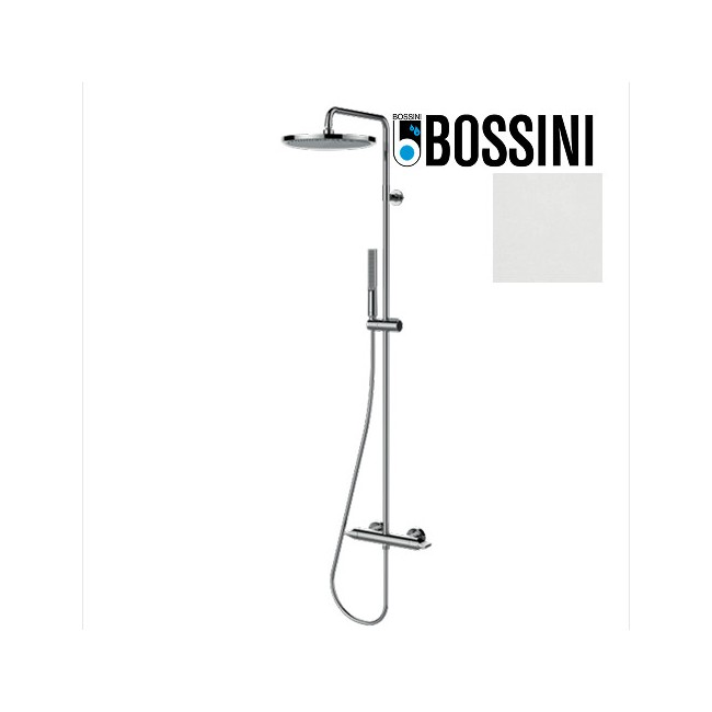 Mitigeur kit colonne de douche murale blanc mat monocommande Apice - Bossini L10508045