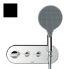 Kit mitigeur thermostatique mural bain douche noir mat Apice - Bossini Z00521073