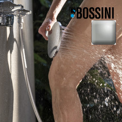 Kit mitigeur thermostatique mural bain douche nickel satiné Apice - Bossini Z00521094