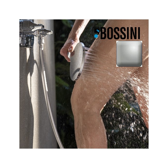 Partie externe mitigeur thermostatique mural bain douche nickel satiné Apice - Bossini Z00521094
