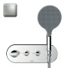 Kit mitigeur thermostatique mural bain douche nickel satiné Apice - Bossini Z00521094