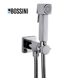 Ensemble mitigeur progressif avec flexible et douchette CUBE-BRASS chromé - BOSSINI E38003030
