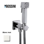Ensemble mitigeur progressif avec flexible et douchette CUBE-BRASS blanc mat - BOSSINI E38003045