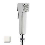 Ensemble mitigeur progressif avec flexible et douchette CUBE-BRASS blanc mat - BOSSINI E38003045