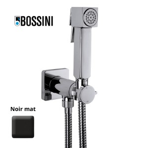 Ensemble mitigeur progressif avec flexible et douchette CUBE-BRASS noir mat - BOSSINI E38003073