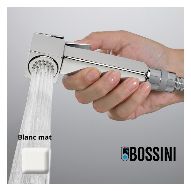 Douchette d’arrêt WC CUBE Brass blanc mat - Bossini B00475045