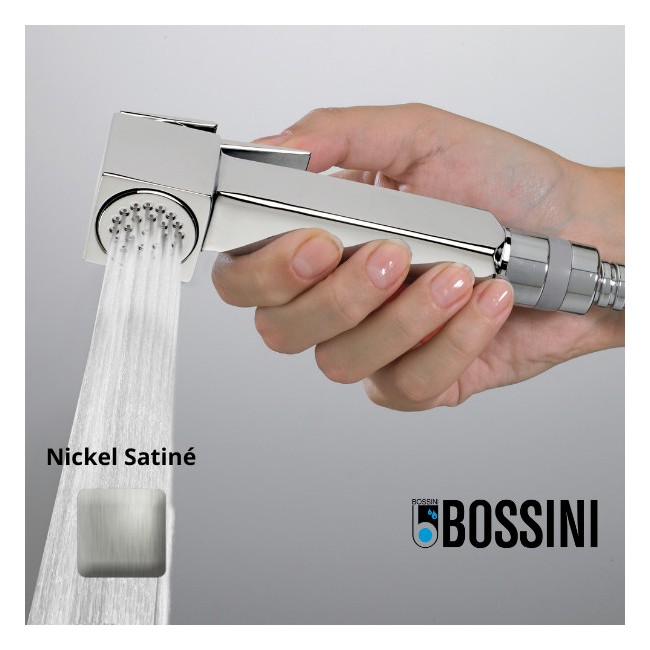Douchette d’arrêt WC CUBE Brass nickel satiné - Bossini B00475094