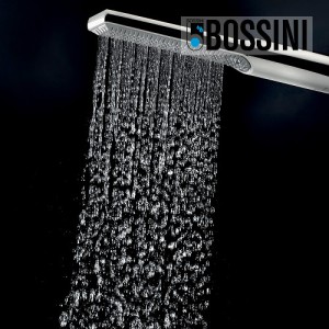 Partie externe mitigeur thermostatique mural bain douche chromé Apice - Bossini Z00523030