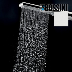 Partie externe mitigeur thermostatique mural bain douche blanc mat Apice - Bossini Z00523045