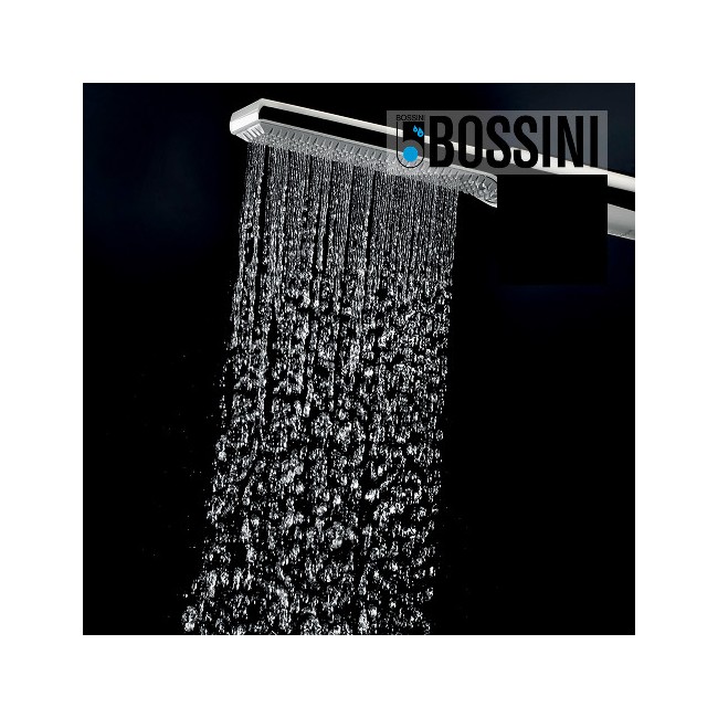 Partie externe mitigeur thermostatique mural bain douche noir mat Apice - Bossini Z00523073