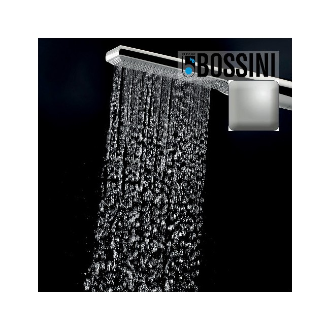 Partie externe mitigeur thermostatique mural bain douche nickel satiné Apice - Bossini Z00523094