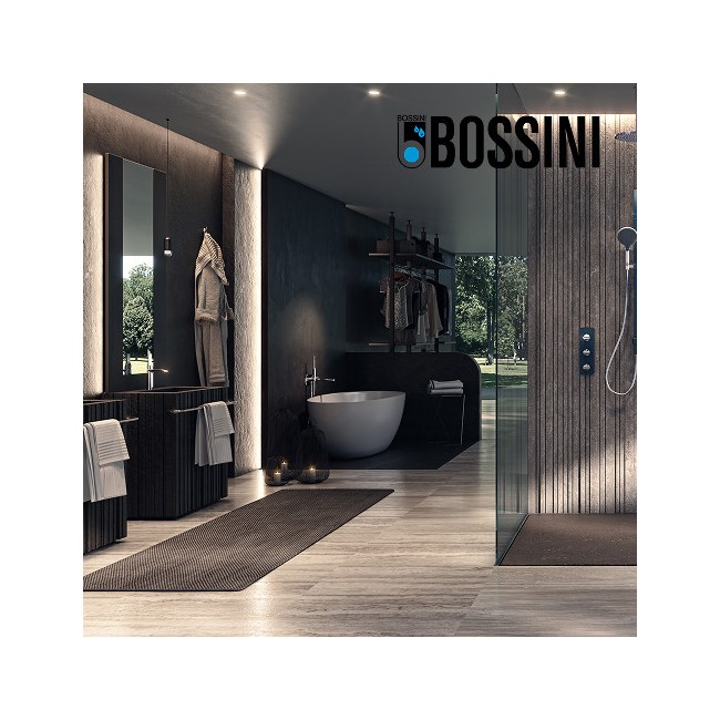 Partie externe mitigeur monocommande mural bain douche chromé Apice - Bossini Z00555030