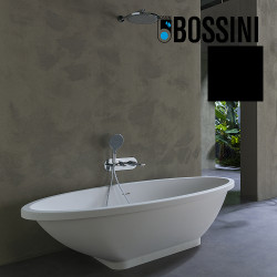 Partie externe mitigeur monocommande mural bain douche noir mat Apice - Bossini Z00557073