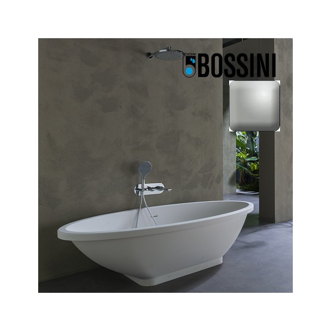 Partie externe mitigeur monocommande mural bain douche nickel satiné Apice - Bossini Z00557094