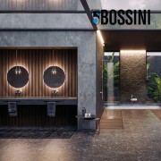 Partie externe mitigeur lavabo mural chromé Apice - Bossini Z00549030