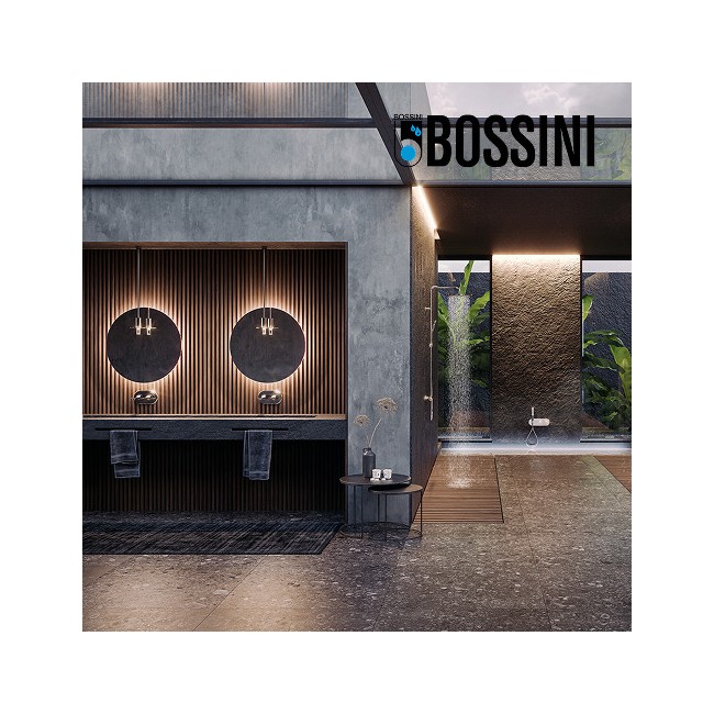 Partie externe mitigeur lavabo mural chromé Apice - Bossini Z00549030