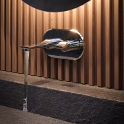 Partie externe mitigeur lavabo mural chromé Apice - Bossini Z00549030