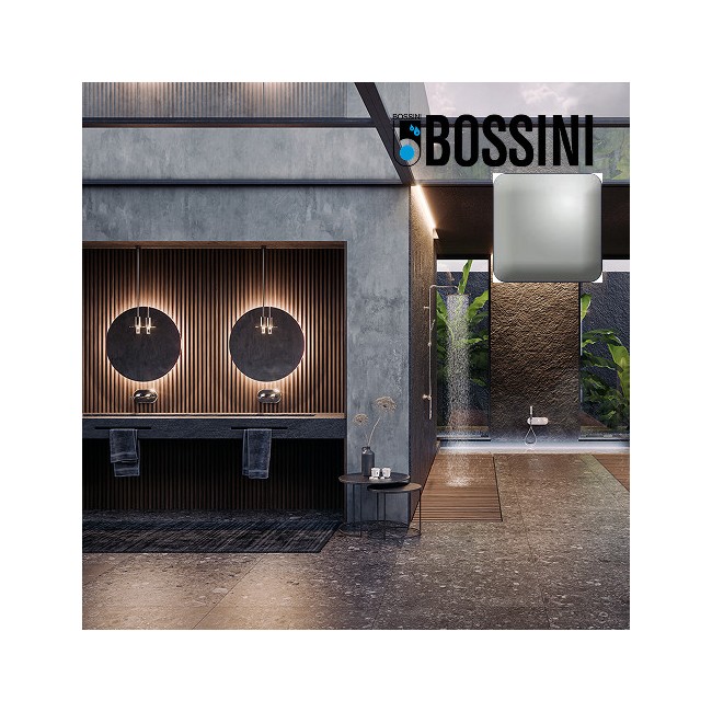 Partie externe mitigeur lavabo mural nickel satiné Apice - Bossini Z00549094