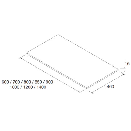 Ensemble meuble et plan de salle de bain 2 Portes Noja 800 White gloss - SALGAR 105552