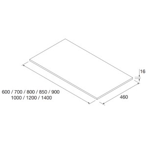 Ensemble meuble et plan de salle de bain 2 Portes Noja 800 White Satin - SALGAR 105553