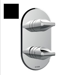 Partie externe pour mitigeur monocommande universel noir mat Apice - Bossini Z00501073