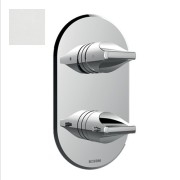 Parties externes pour mitigeur thermostatique universel blanc mat Apice - Bossini Z00500045