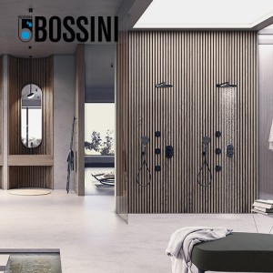 Parties externes pour mitigeur thermostatique universel noir mat Apice - Bossini Z00500073