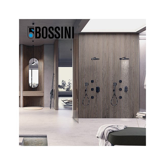 Parties externes pour mitigeur thermostatique universel noir mat Apice - Bossini Z00500073