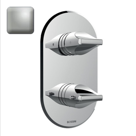 Parties externes pour mitigeur thermostatique universel nickel satiné Apice - Bossini Z00500094