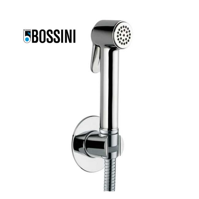 Ensemble douchette avec support et flexible en laiton 125 cm Paloma-Brass chromé - Bossini CA2001B030