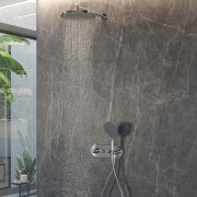 Pomme de tête ø 280 mm en ABS avec rotule et diffuseur Apice - Bossini I00430030