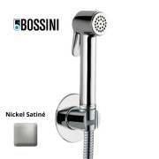 Ensemble douchette avec support et flexible en laiton 125 cm Paloma-Brass Nickel satiné - Bossini CA2001B094