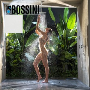 Pomme de tête ø 280 mm en ABS avec rotule et diffuseur blanc mat Apice - Bossini I00430045