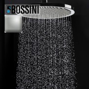 Ensemble pomme de tête douche 280mm nickel satiné Apice - Bossini H31430G094