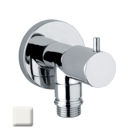 Robinet d’arrêt avec tête à disques en céramique ½’’M blanc mat - BOSSINI E57500045