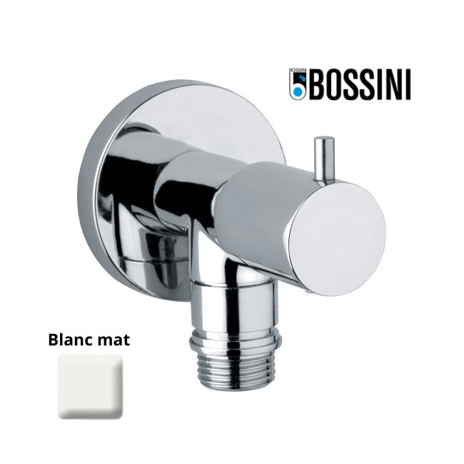 Robinet d’arrêt avec tête à disques en céramique ½’’M blanc mat - BOSSINI E57500045
