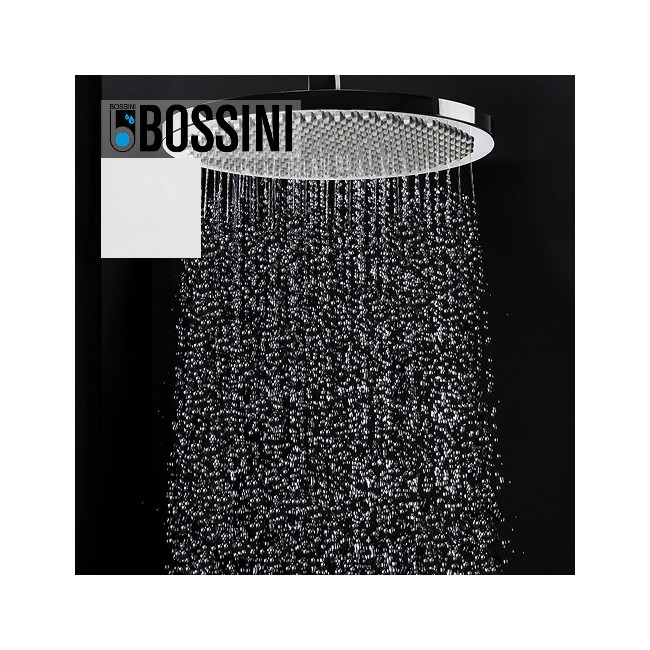 Ensemble pomme de tête douche 280mm bras à angle blanc mat Apice - Bossini H70430H045