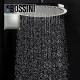 Ensemble pomme de tête douche 280mm bras à angle nickel satiné Apice - Bossini H70430H094