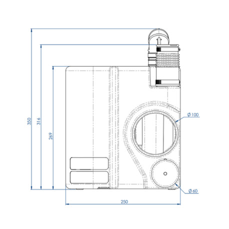 Broyeur et pompe adaptable - WATERMATIC WD1000