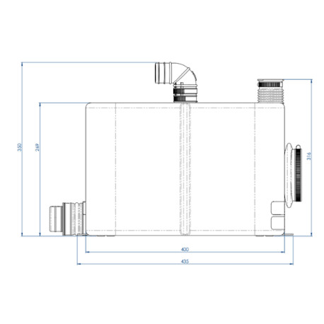 Broyeur et pompe adaptable - WATERMATIC WD1000