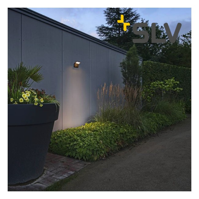 Applique extérieure carrée 2200/3000k Ordi II noir - SLV 1008723